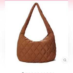 Poppy and Peonies Haul it Hobo Bag in Cognac color